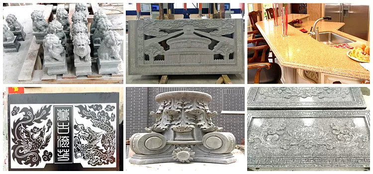 4 Axis Stone Carving Machinery Granite Marble Polished Cutting