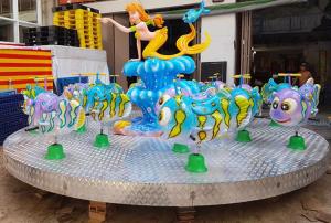 Quality Beauty Fish Merry Go Round Carousel Fiberglass Material Music In USB Card wholesale