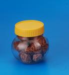 PET Round Plastic Food Containers With Screw On Lid 230Ml 18G 51MM Caliber