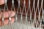 Silver 1.5mm Wire Rope Mesh 45*45mm Stainless Steel Mesh Screen