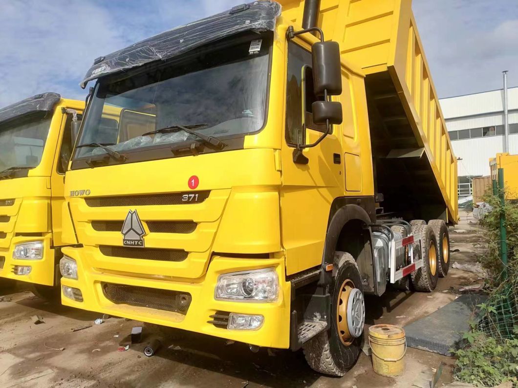 Sinotruck HOWO 6*4 Yellow Dump Truck Secondhand Truck 10tires