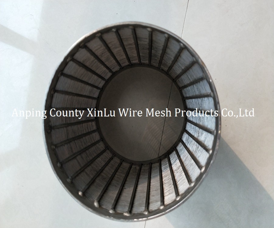 Energy Saving Wedge Wire Wrapped Screens 4m Length Filter Rating 80% 1.0mm Slot