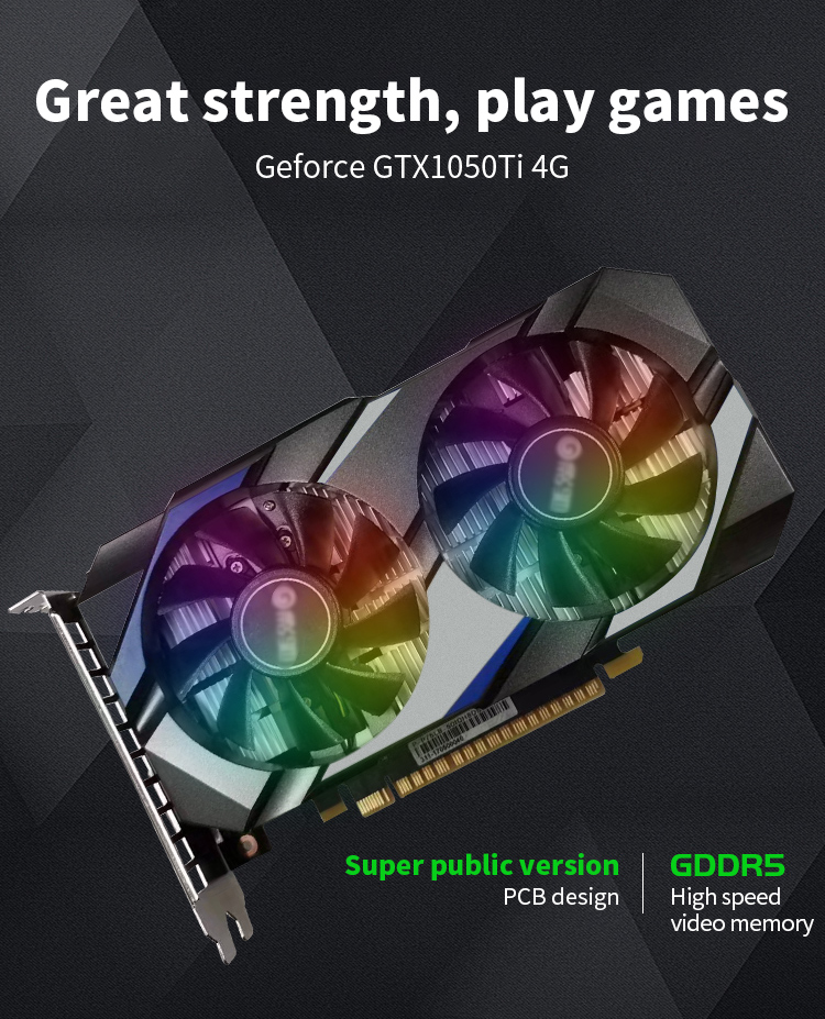 NVIDIA Geforce GTX 1050TI 4GB Graphics Card Open GL 4.5 For PC RX 5700
