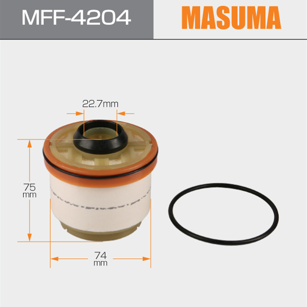 MFF-4204 Fuel Filter Replacement for Toyota Hilux 23390-0E010 23390-0L010 23390-0L020