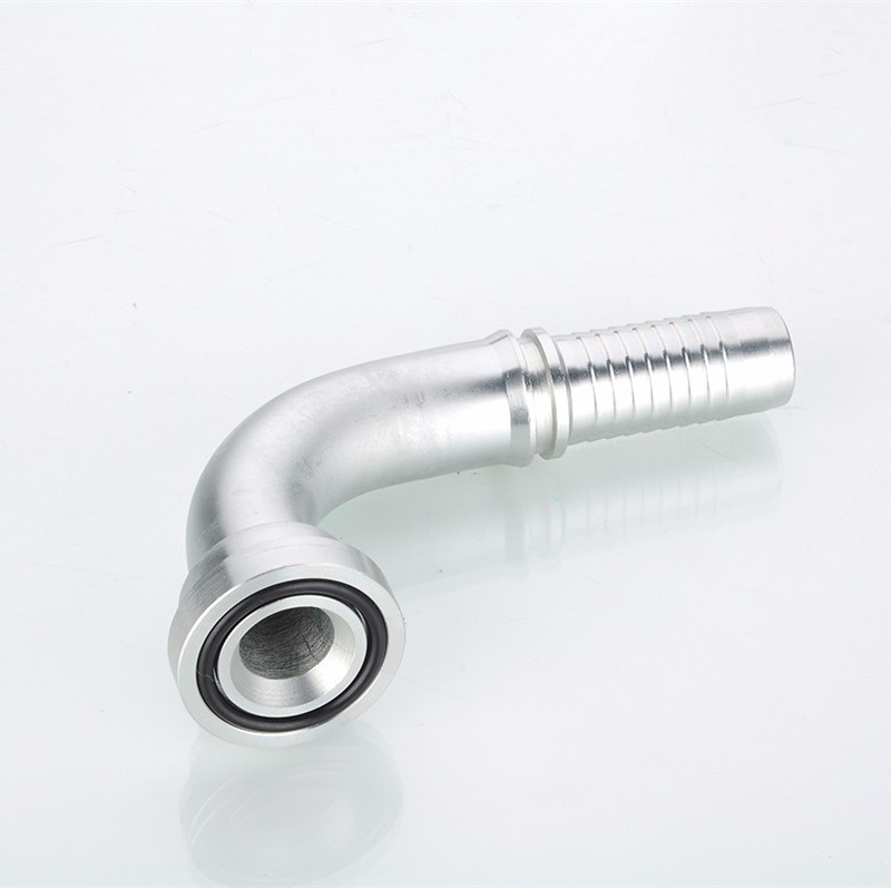 Factory Sales High Quality Cylinder Flange Competitive Price 90 Degree SAE Flange 3000 Psi Hydraulic Hose Fitting 87391