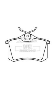 Quality Volkswagen Passat B5 TRW Ceramic Brake Pad D340 1H0698451E wholesale