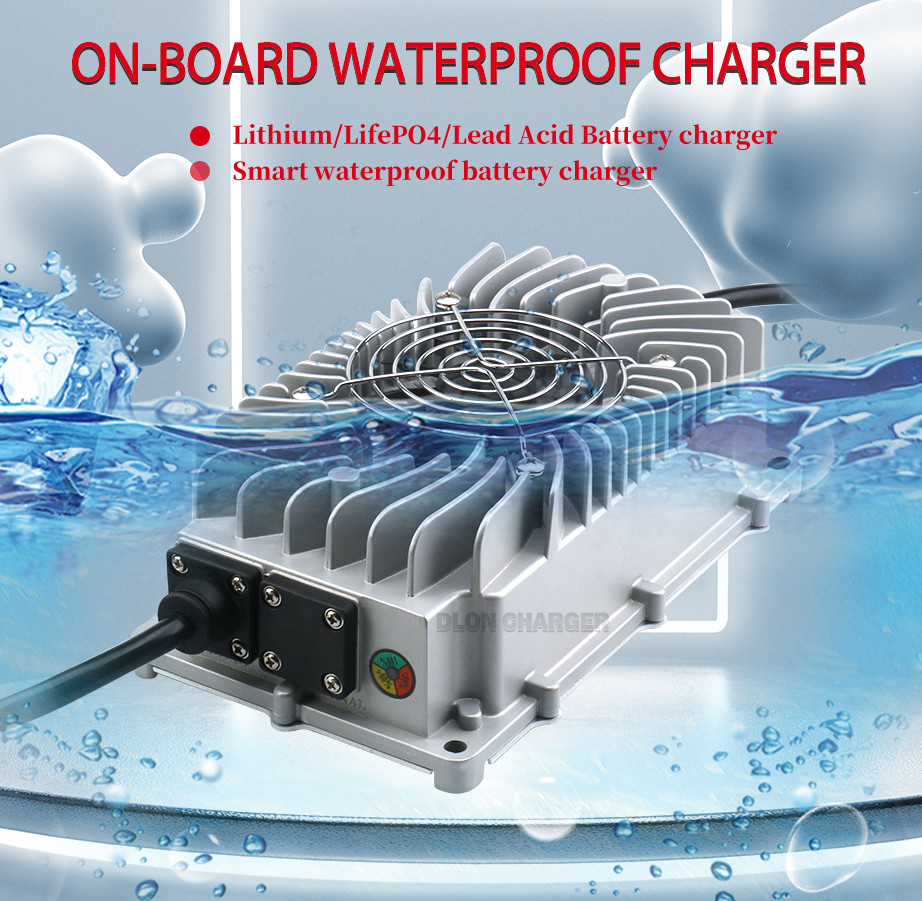 Factory 12V 25A battery charger waterproof 12 volt 14.6V 14.7V 15A for lithium / lifepo4 / lead acid batteries
