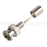 BNC-6059 Three-Piece BNC Male Crimp Connector to RG59 CCTV Coaxial Cable