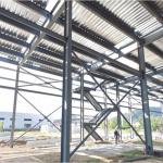 Galvanized Painted Steel Structure Workshop Galvanized Steel Frame Customized