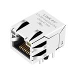 LPJM16402A37NL 2.5G Base-T Tab Up Single Port RJ45 Female Connector Orange&Green