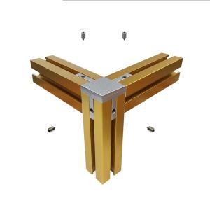 Quality Anodized Black Gold Silver Champagne Exhibition Display Aluminum Profiles wholesale