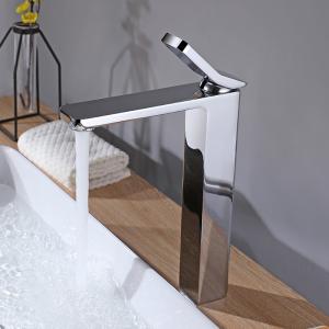 Quality Brass Vessel Single Hole Single Handle Basin Mixer Tap in Chrome wholesale