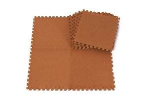 Quality Colorful Interlocking Puzzle Mat Hot Stamping EVA Cork Mat 30*30cm wholesale