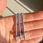 Construction Shooting Nails Silver 3.7mm*60mm NK HDD Galvanized Nails