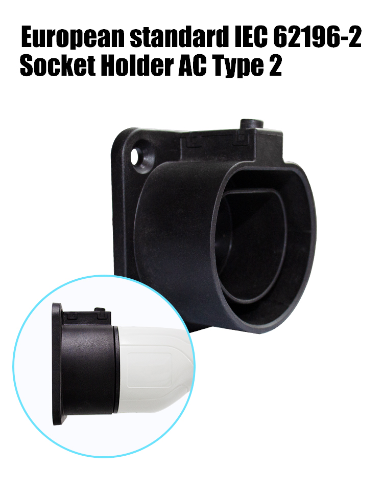IP 65 Black KIWI Socket Outdoor Type 1 Electric Vehicle Car Charger CE EV Charger Adapter