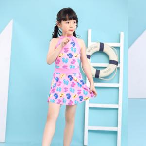 Quality Sunny Girls Swim Suit Two Pieces Shirt Girl Push Up Swimsuit For Children Swimsuit Dress wholesale