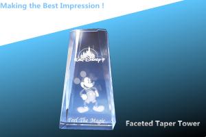 Quality faceted taper tower corporate awards/CRYSTAL TAPER TOWER AWARD/CRYSTAL CORPORATE TROPHY wholesale