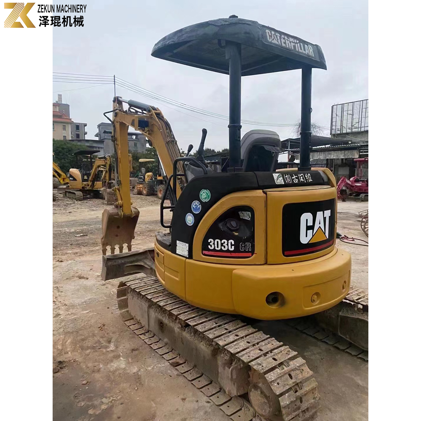 2020 Used Excavator CAT 303CCR 3Ton Small Bagger in Excellent Condition