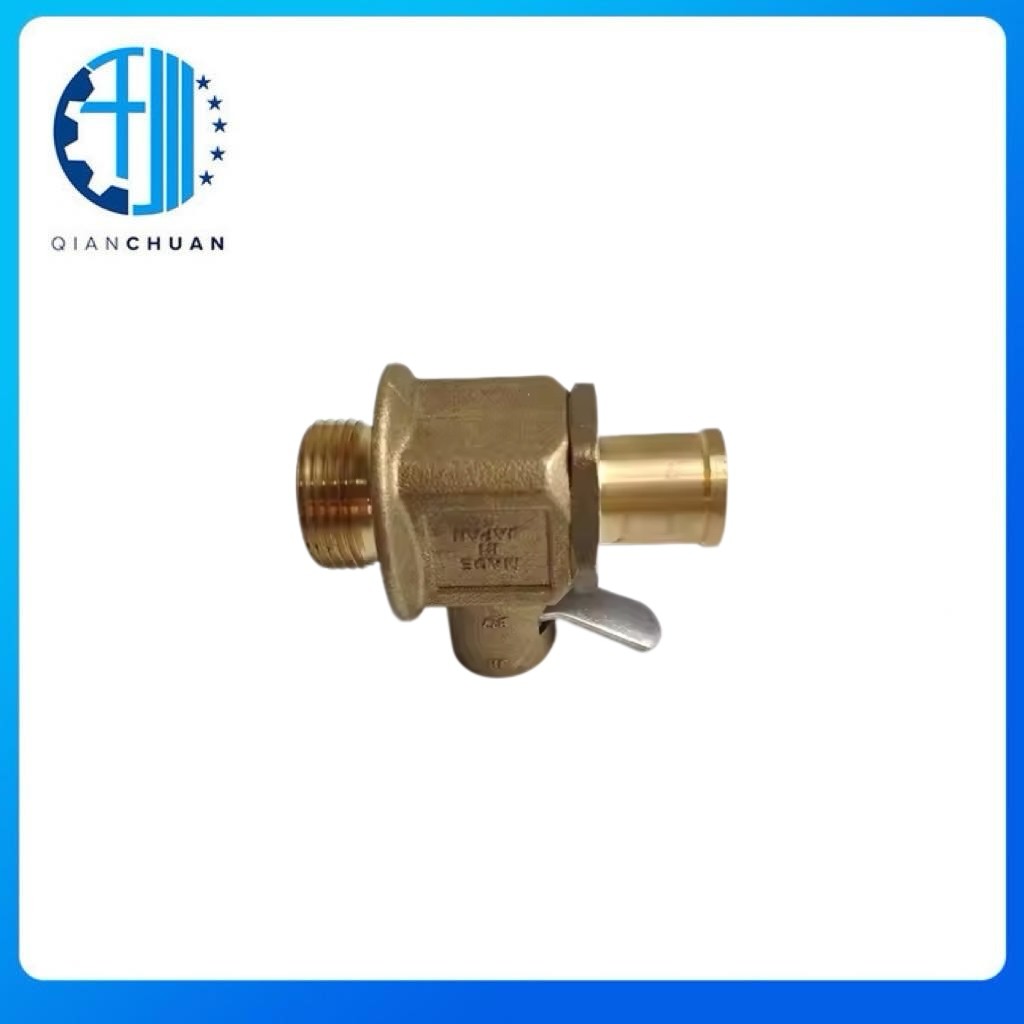 6738-21-5610 Oil Pan Drain Valve Plug For PC200-7 Excavator Engine Spare Parts