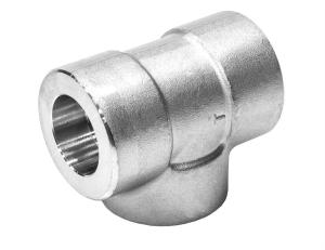 China Stainless Steel Socket Weld Tee , ASTM A182 F316 1 1 / 2  Reducing Pipe Tee on sale