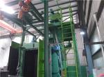 CE Hanging Chain Conveyor Shot Blasting Machine For Cleaning Alloy Wheels