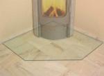 BS6206 Certification Small Glass Fireplace , Glass Hearths For Stoves