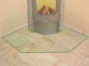 Quality BS6206 Certification Small Glass Fireplace , Glass Hearths For Stoves wholesale