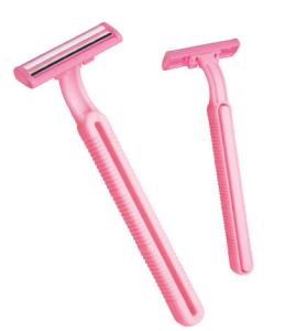 Quality Custom Design Economical Sweden Stainless Steel Twin Blade Rubber Handle Women Ladies Razor Shaving wholesale