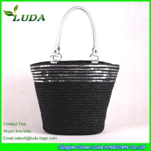 Quality LUDA Sequins Straw Bags Wheat Straw Beach Bags wholesale