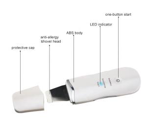 Ultrasonic Scrub Device Facial Sonophoresis Skin Scrubber For Home Use