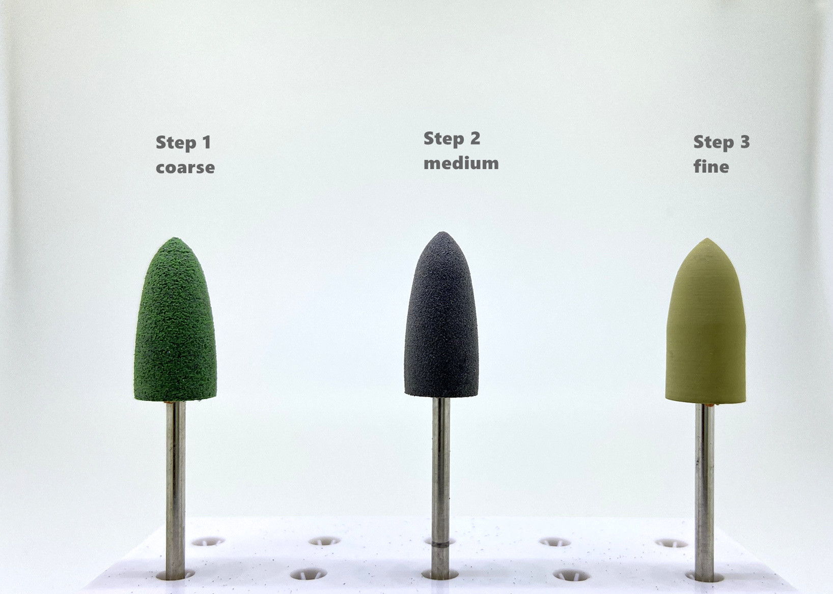 Denture Diamond Grinding Stones Silicone Rubber Adjusting Dental Acrylic Polisher