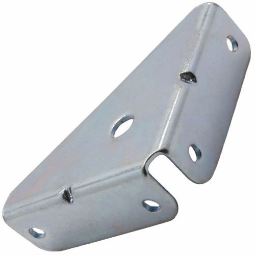 Customized Wooden Brackets 2mm Thickness Silver White Flat Triangle Steel Corner Brace