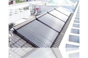 Unpressurized Solar Hot Water Heating Project Glass Vacuum Tube Collector at Its