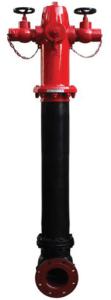 Quality 3 Way Dry Hydrant Fire Coupling Cast Iron Material 100mm Flanged Inlet wholesale