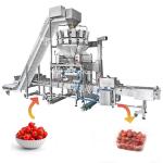 Fresh Fruit Packing Automatic Multihead Weigher Granule Little Tomato Filling