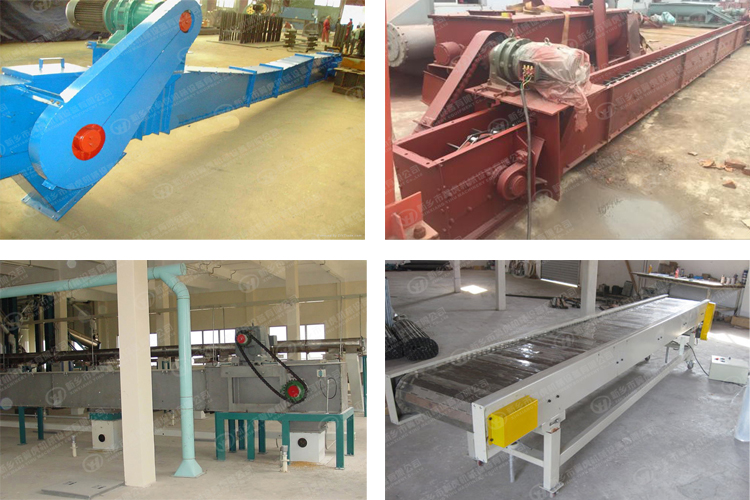 Horizontal coal buried scraper conveyor