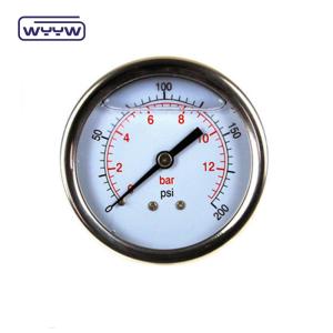 Quality price 60mm center back dual bar pressure gauge wholesale