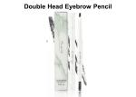 Natural Looking Eyebrow Pencil , Double Head Makeup Eyebrow Pencil Smooth