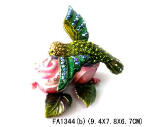 Quality Bird Trinket Box Pewter Metal Bird Trinket Box wholesale