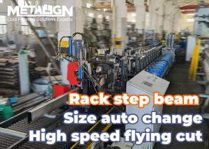 Quality 29 Stations Step Beam Rack Roll Forming Machine With Flying Welding wholesale