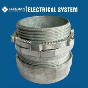 Quality Zinc Die Cast 1/2&quot; To 4&quot; EMT Compression Connectors Non Insulated Type wholesale
