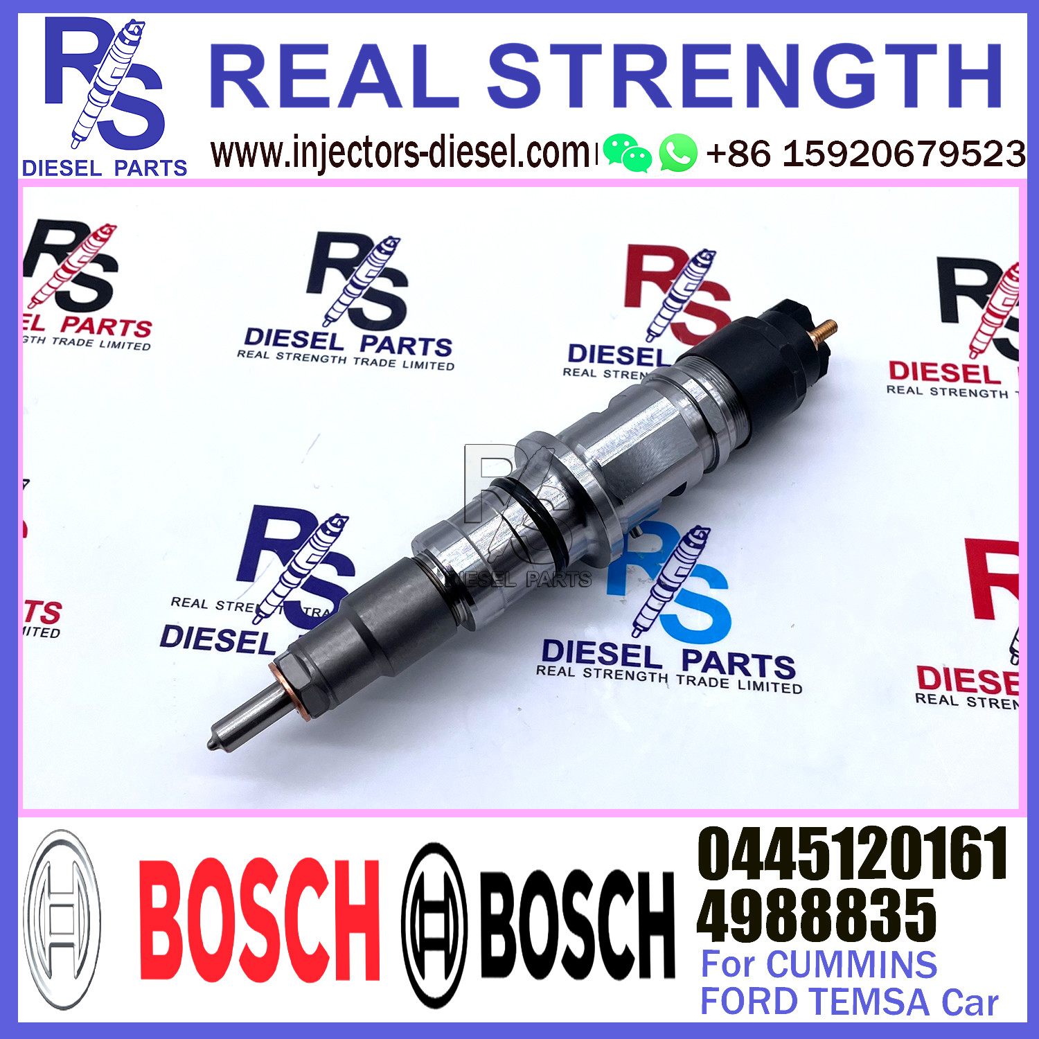 common rail assembly injector 0445120161 4988835 BH1X9K526CA for Cummins DAF CR / MX FORD Cargo TEMSA
