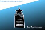 crystal star mountain award/crystal star award/crystal star mountain trophy/star