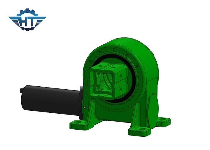 VE7 Self Lock Worm Slew Drive Gearbox For Solar Tracking System