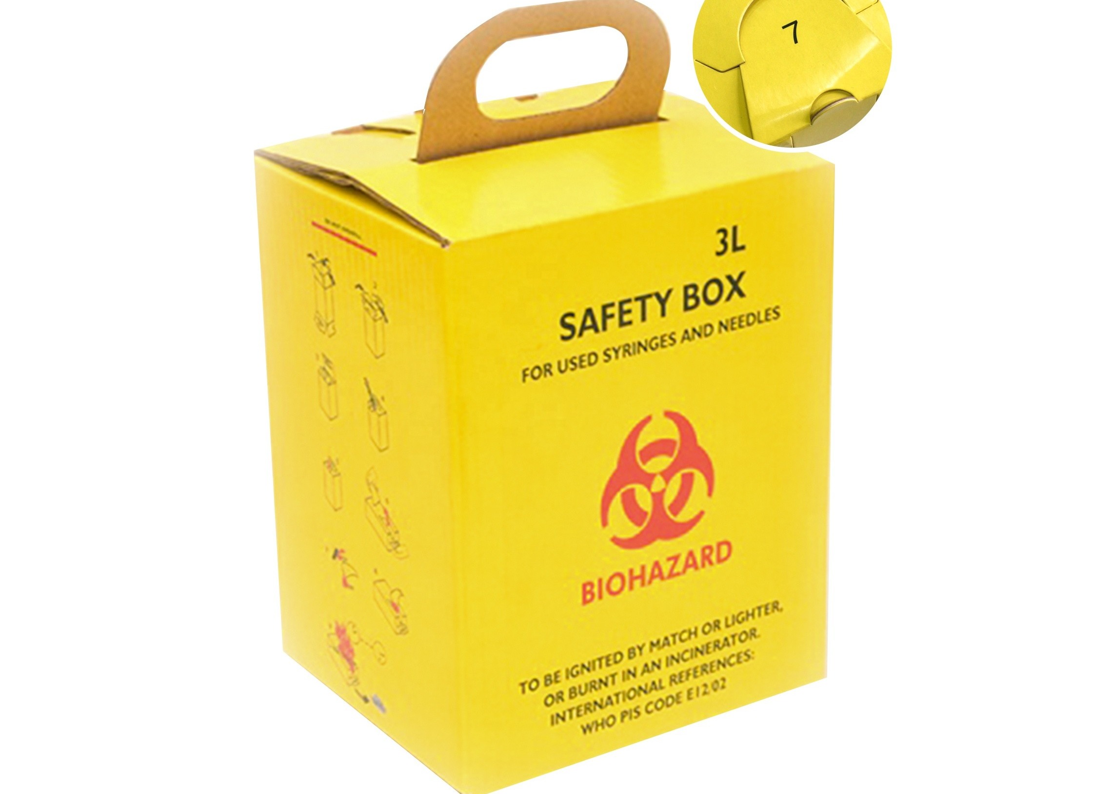 Portable Personalized Medline Sharps Containers , Safety Box Medical For Hospital