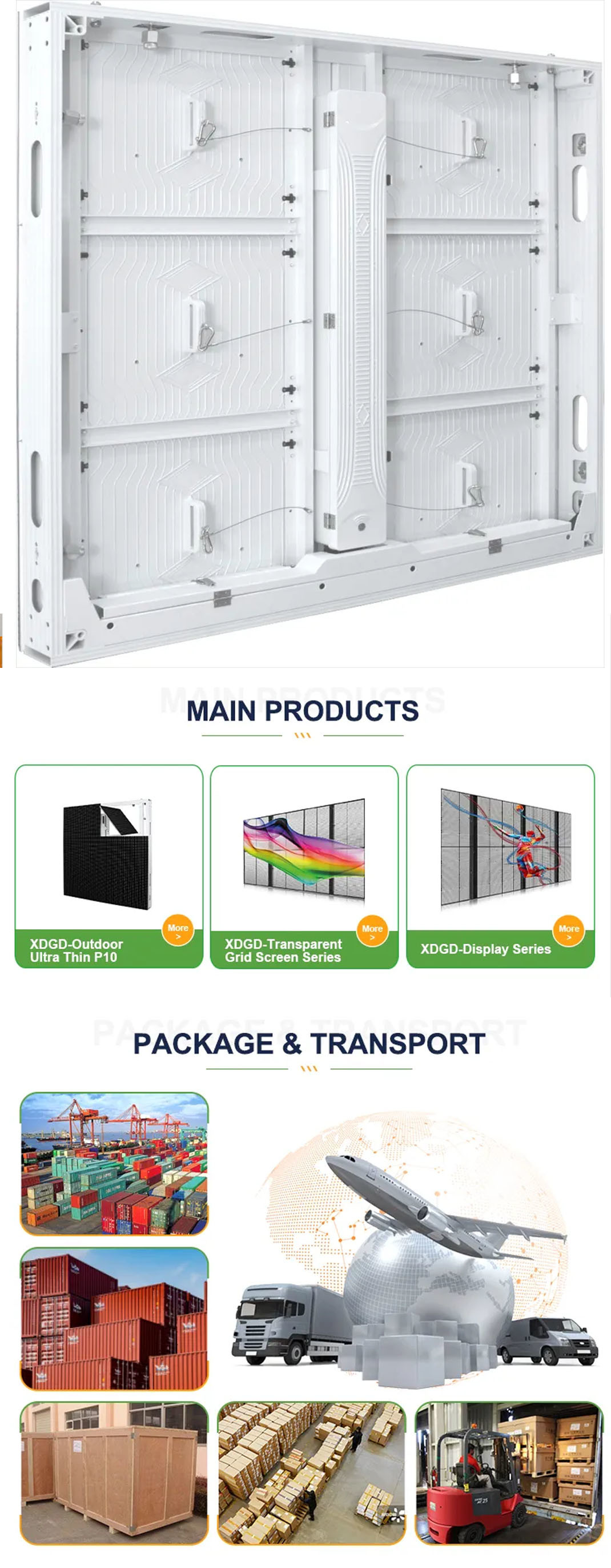 IP67 p10 outdoor led display 960*960mm Cabinet Common Cathode