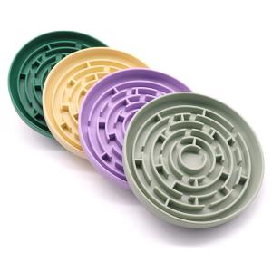 Quality Silicone Dog Slow Feeder Food Grade Purple Green Slow Eating Dog Bowl wholesale