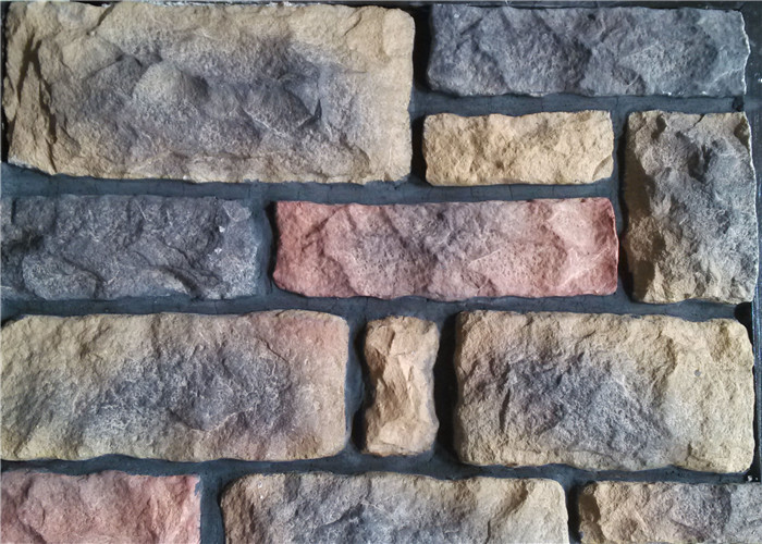 Outdoor Faux Stone Wall Panels , Multi - Shape Faux Rock Panels