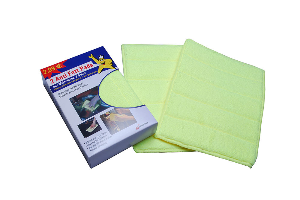 Scrub Sponge For Dishes 17x23cm Microfiber Lint Free Microfiber Cleaning Pad