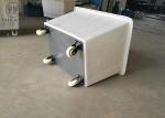 450kg Load Poly Box Truck , Plastic Laundry Bin On Wheels For Dyeing Industries